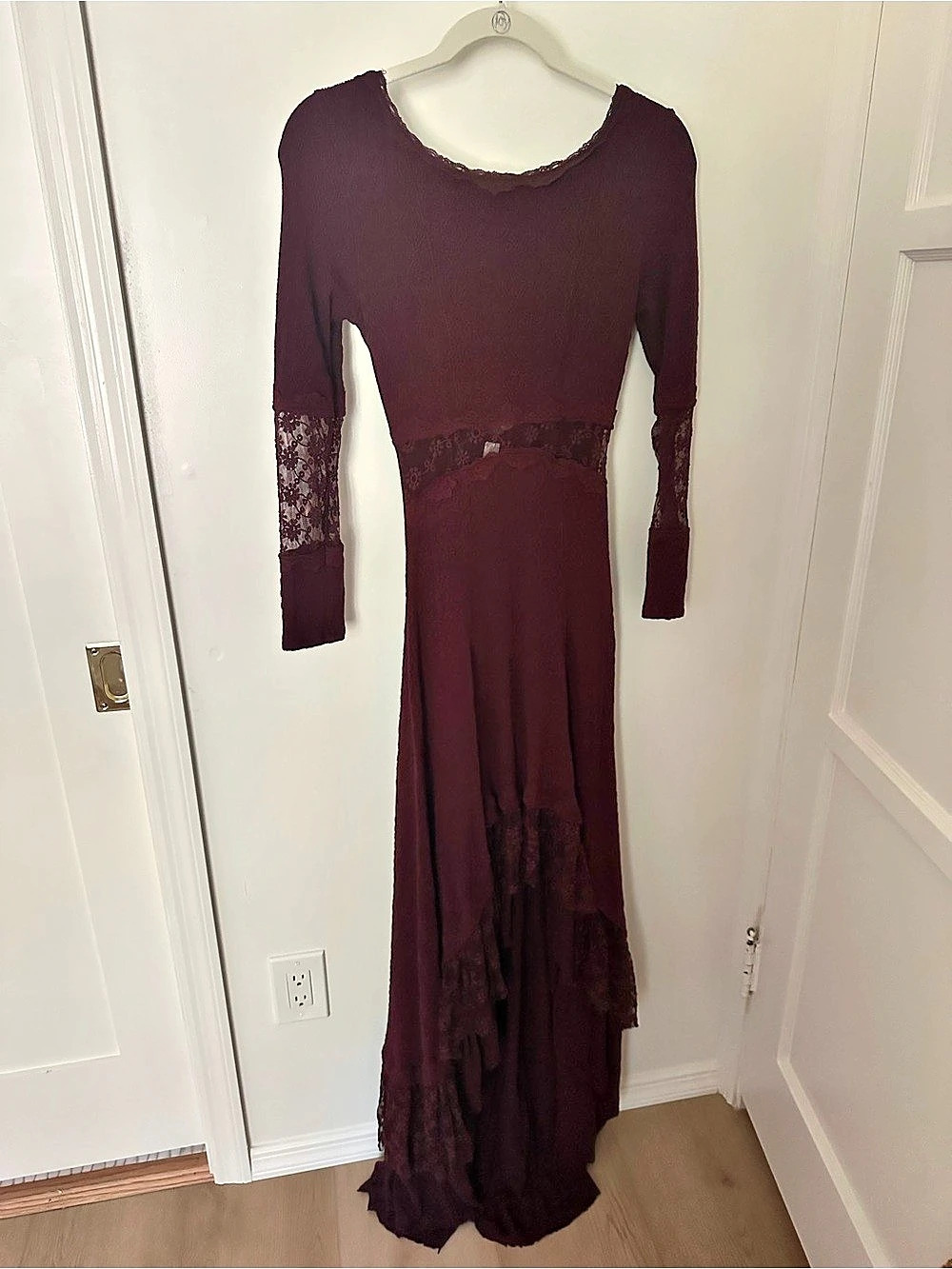 Free People Southwest Lace Maxi Dress Purple